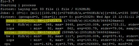 check disk iops Linux